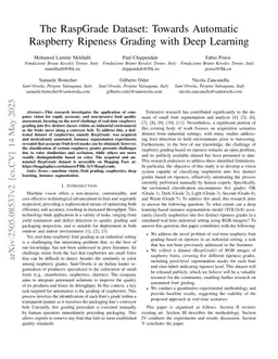 The RaspGrade Dataset: Towards Automatic Raspberry Ripeness Grading with Deep Learning