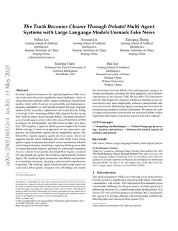 The Truth Becomes Clearer Through Debate! Multi-Agent Systems with Large Language Models Unmask Fake News