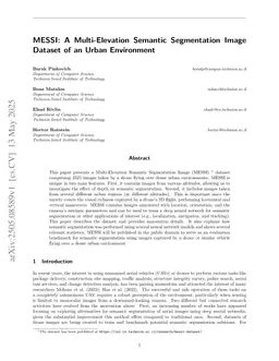 MESSI: A Multi-Elevation Semantic Segmentation Image Dataset of an Urban Environment