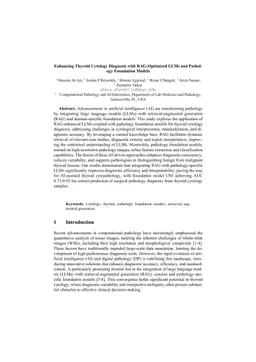 Enhancing Thyroid Cytology Diagnosis with RAG-Optimized LLMs and Pa-thology Foundation Models