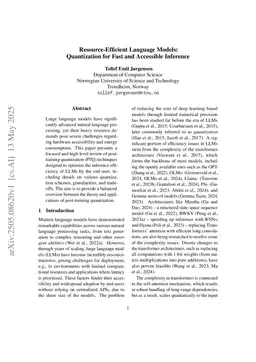 Resource-Efficient Language Models: Quantization for Fast and Accessible Inference