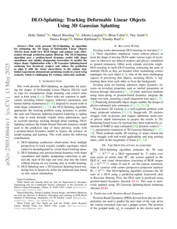 DLO-Splatting: Tracking Deformable Linear Objects Using 3D Gaussian Splatting