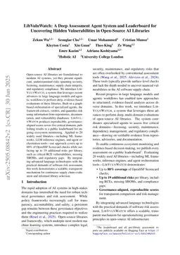 LibVulnWatch: A Deep Assessment Agent System and Leaderboard for Uncovering Hidden Vulnerabilities in Open-Source AI Libraries