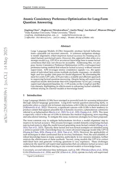 Atomic Consistency Preference Optimization for Long-Form Question Answering