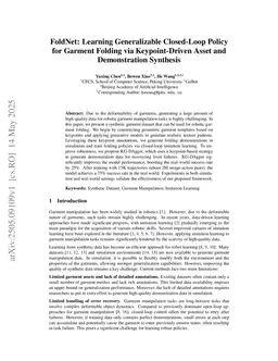 FoldNet: Learning Generalizable Closed-Loop Policy for Garment Folding via Keypoint-Driven Asset and Demonstration Synthesis