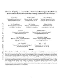 PreCare: Designing AI Assistants for Advance Care Planning (ACP) to Enhance Personal Value Exploration, Patient Knowledge, and Decisional Confidence
