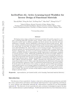 InvDesFlow-AL: Active Learning-based Workflow for Inverse Design of Functional Materials