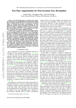 Test-Time Augmentation for Pose-invariant Face Recognition