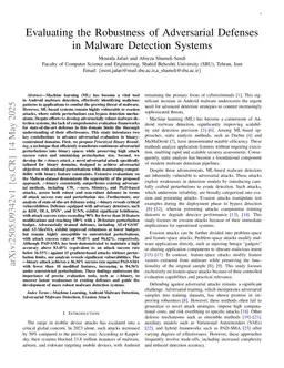 Evaluating the robustness of adversarial defenses in malware detection systems