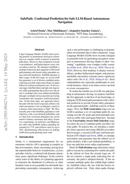 SafePath: Conformal Prediction for Safe LLM-Based Autonomous Navigation