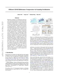 Efficient LiDAR Reflectance Compression via Scanning Serialization