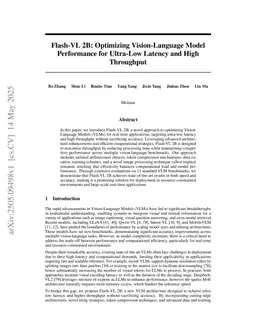 Flash-VL 2B: Optimizing Vision-Language Model Performance for Ultra-Low Latency and High Throughput