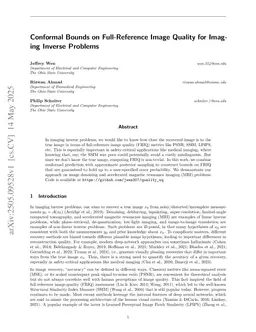 Conformal Bounds on Full-Reference Image Quality for Imaging Inverse Problems