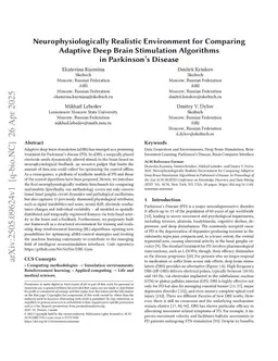 Neurophysiologically Realistic Environment for Comparing Adaptive Deep Brain Stimulation Algorithms in Parkinson Disease