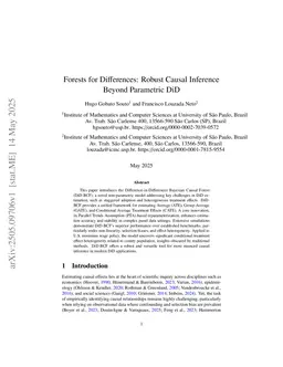 Forests for Differences: Robust Causal Inference Beyond Parametric DiD