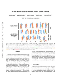 Dyadic Mamba: Long-term Dyadic Human Motion Synthesis