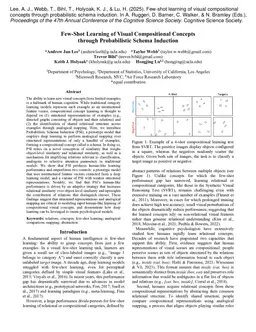 Few-Shot Learning of Visual Compositional Concepts through Probabilistic Schema Induction