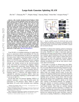 Large-Scale Gaussian Splatting SLAM