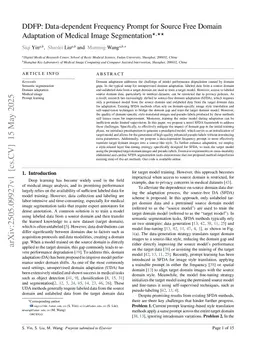 DDFP: Data-dependent Frequency Prompt for Source Free Domain Adaptation of Medical Image Segmentation