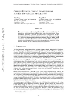 Offline Reinforcement Learning for Microgrid Voltage Regulation