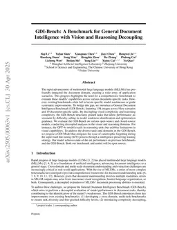 GDI-Bench: A Benchmark for General Document Intelligence with Vision and Reasoning Decoupling