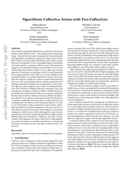 Algorithmic Collective Action with Two Collectives