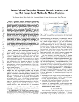 Future-Oriented Navigation: Dynamic Obstacle Avoidance with One-Shot Energy-Based Multimodal Motion Prediction
