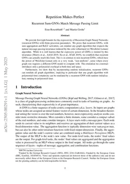 Repetition Makes Perfect: Recurrent Graph Neural Networks Match Message-Passing Limit