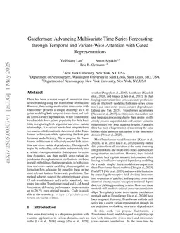 Gateformer: Advancing Multivariate Time Series Forecasting through Temporal and Variate-Wise Attention with Gated Representations