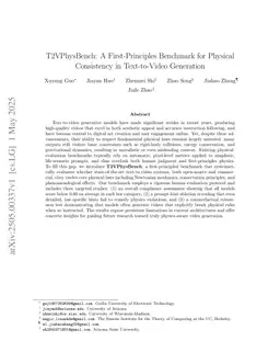 T2VPhysBench: A First-Principles Benchmark for Physical Consistency in Text-to-Video Generation