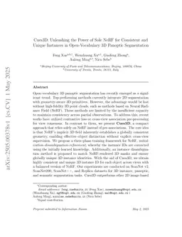 Cues3D: Unleashing the Power of Sole NeRF for Consistent and Unique Instances in Open-Vocabulary 3D Panoptic Segmentation