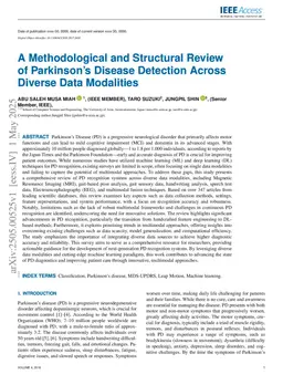 A Methodological and Structural Review of Parkinsons Disease Detection Across Diverse Data Modalities