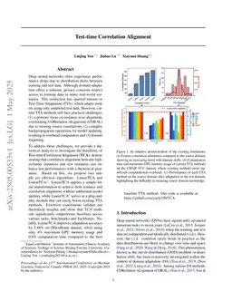 Test-time Correlation Alignment