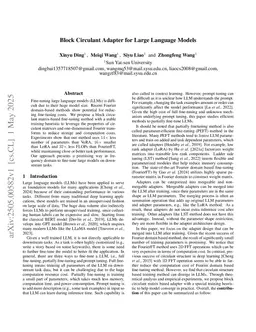 Block Circulant Adapter for Large Language Models