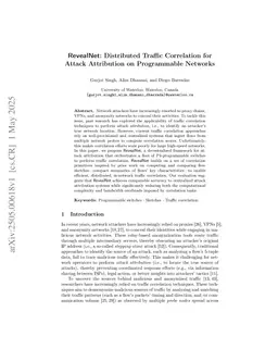 RevealNet: Distributed Traffic Correlation for Attack Attribution on Programmable Networks