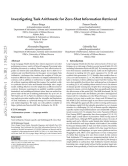Investigating Task Arithmetic for Zero-Shot Information Retrieval