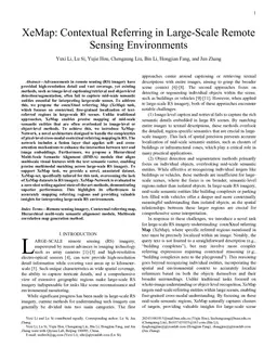 XeMap: Contextual Referring in Large-Scale Remote Sensing Environments