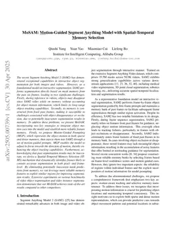 MoSAM: Motion-Guided Segment Anything Model with Spatial-Temporal Memory Selection