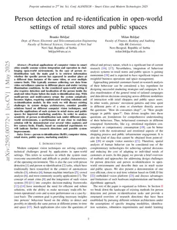 Person detection and re-identification in open-world settings of retail stores and public spaces