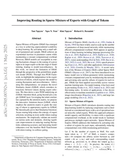 Improving Routing in Sparse Mixture of Experts with Graph of Tokens