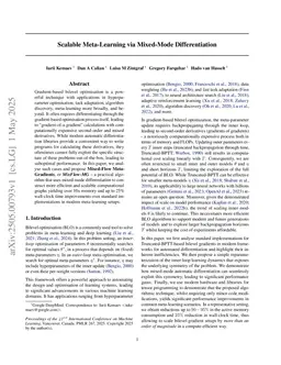 Scalable Meta-Learning via Mixed-Mode Differentiation