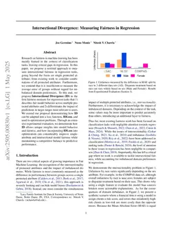 Intersectional Divergence: Measuring Fairness in Regression