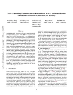 MARS: Defending Unmanned Aerial Vehicles From Attacks on Inertial Sensors with Model-based Anomaly Detection and Recovery