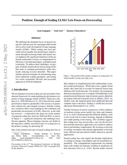 Position: Enough of Scaling LLMs! Lets Focus on Downscaling