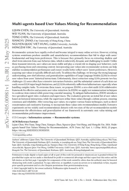 Multi-agents based User Values Mining for Recommendation