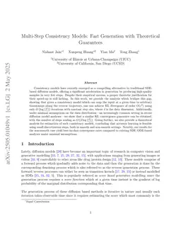 Multi-Step Consistency Models: Fast Generation with Theoretical Guarantees