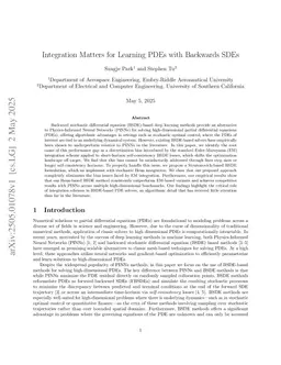 Integration Matters for Learning PDEs with Backward SDEs