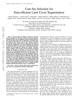 Core-Set Selection for Data-efficient Land Cover Segmentation