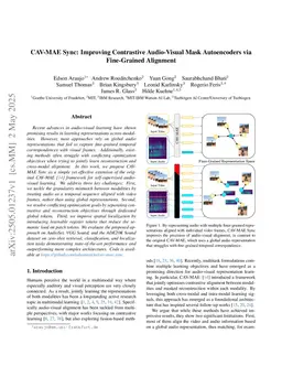 CAV-MAE Sync: Improving Contrastive Audio-Visual Mask Autoencoders via Fine-Grained Alignment