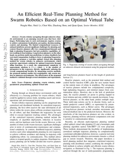 An Efficient Real-Time Planning Method for Swarm Robotics Based on an Optimal Virtual Tube